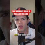 The Warriors made a massive mistake! #goldenstatewarriors #warriors #dubnation