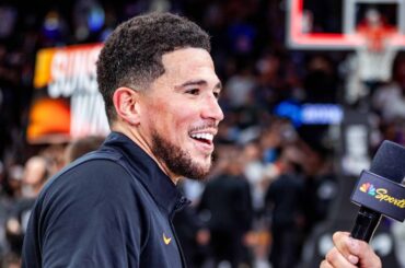 Devin Booker Postgame On-Court Interview after win vs Charlotte Hornets