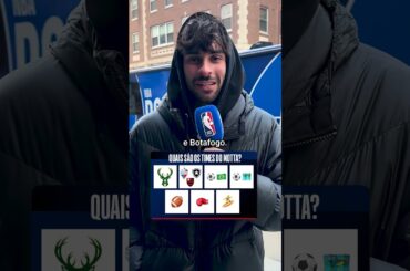 OS TIMES DE FELIPE MOTTA! 👀 Comenta aí se você torce pra algum desses times! 🗣️ #NBA #Bucks #shorts