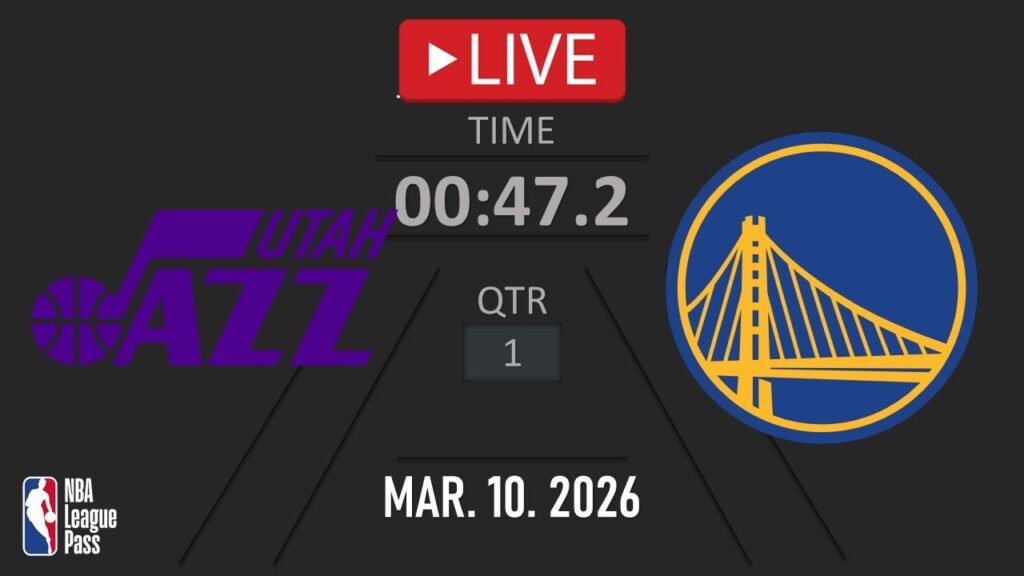 NBA LIVE NOW! Golden State Warriors vs Utah Jazz | Mar. 10, 2026 | Jazz vs Warriors NBA LIVE 2K26
