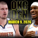 Oklahoma City Thunder vs Denver Nuggets Full Game Highlights – March 9, 2026 | NBA Season