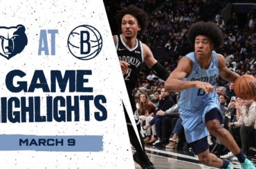 Memphis Grizzlies Highlights vs. Brooklyn Nets (3/9/26)