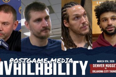 ALL Denver Nuggets Postgame Media vs. OKC 🎙️