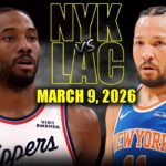 New York Knicks vs Los Angeles Clippers Full Game Highlights – March 9, 2026 | NBA Season