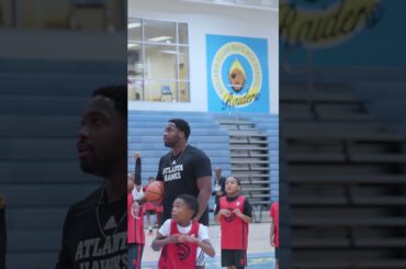 Coach encouraging his campers 🫶 #basketballcamp #atlantahawks