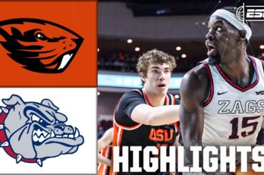 Oregon State Beavers vs. Gonzaga Bulldogs | WCC MBB Tournament Highlights | ESPN College Basketball