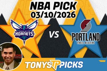 Charlotte Hornets vs Portland Trail Blazers Pick 3/10/26 NBA Pick Prediction
