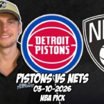Detroit Pistons vs Brooklyn Nets 3/10/26 NBA Free Picks & Prediction | NBA Betting Tips