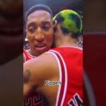 #dennisrodman confronts Oakley while supporting #scottiepippen #chicagobulls #NBA #fyp #basketball