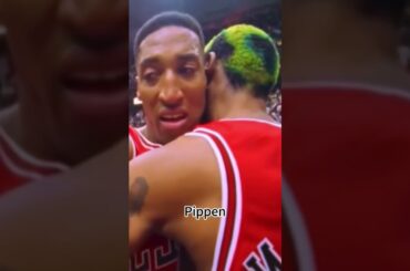 #dennisrodman confronts Oakley while supporting #scottiepippen #chicagobulls #NBA #fyp #basketball