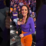 NBA Reporter Trips and Falls During Segment -  Footprint Center #nba #nbahighlights #Phoenixsuns
