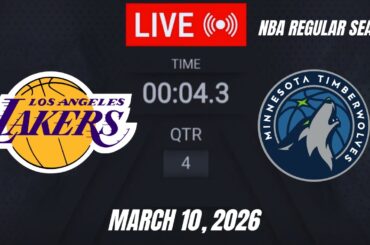 NBA LIVE! Los Angeles Lakers vs Minnesota Timberwolves | March 10, 2026 Lakers vs Timberwolves 2K