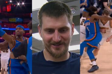 Nikola Jokic praises SGA after game winner and asked about Lu Dort flagrant foul