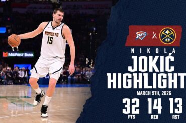 Nikola Jokić 24TH TRIPLE-DOUBLE | Game Highlights vs. OKC