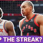 The Toronto Raptors NEED TO SCORE if they're going to snap their 11-game skid v. the New York Knicks