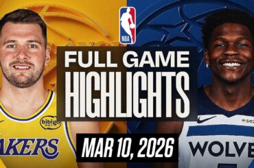 LAKERS vs TIMBERWOLVES FULL GAME HIGHLIGHTS MARCH 10, 2026 NBA HIGHLIGHTS TODAY | NBA 2K26 GAMEPLAY