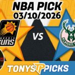 Phoenix Suns vs Milwaukee Bucks Pick 3/10/26 NBA Pick Prediction