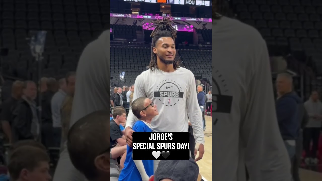moments like these 🥺 #spurs #stephoncastle #makeawish