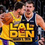Los Angeles Lakers vs Denver Nuggets Full Game Highlights | Mar 5, 2026 | FreeDawkins