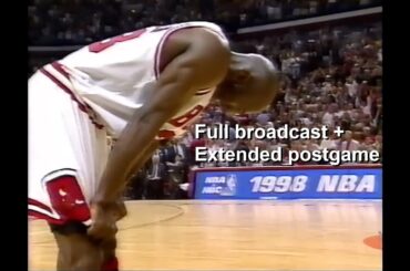 1998 NBA Eastern Conference Finals, Game 7, Chicago Bulls vs Indiana Pacers (HD) + extended postgame