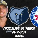Memphis Grizzlies vs Philadelphia 76ers 3/10/26 NBA Free Picks & Prediction | NBA Betting Tips