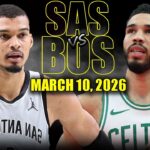 San Antonio Spurs vs Boston Celtics Full Game Highlights – March 10, 2026 | NBA Season