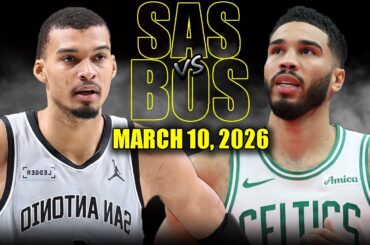 San Antonio Spurs vs Boston Celtics Full Game Highlights – March 10, 2026 | NBA Season
