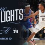 Memphis Grizzlies Highlights vs Philadelphia 76ers (3/10/26)