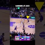 Tie Game, Final 30 Seconds… Airball 😶‍🌫️ Warriors at Jazz #nba #shorts