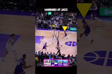 Tie Game, Final 30 Seconds… Airball 😶‍🌫️ Warriors at Jazz #nba #shorts