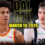 Dallas Mavericks vs Atlanta Hawks Full Game Highlights – March 10, 2026 | NBA Season