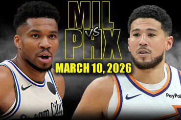 Milwaukee Bucks vs Phoenix Suns Full Game Highlights – March 10, 2026 | NBA Season
