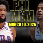 Philadelphia 76ers vs Memphis Grizzlies Full Game Highlights – March 10, 2026 | NBA Season