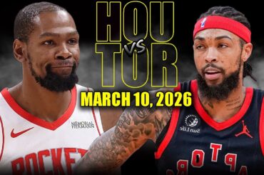 Houston Rockets vs Toronto Raptors Full Game Highlights – March 10, 2026 | NBA Season