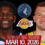(LIVE) Anthony Edwards vs Luka Doncic | Minnesota Timberwolves vs Los Angeles Lakers NBA Live Stream