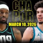 Charlotte Hornets vs Portland Trail Blazers Full Game Highlights – March 10, 2026 | NBA Season