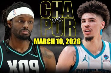 Charlotte Hornets vs Portland Trail Blazers Full Game Highlights – March 10, 2026 | NBA Season