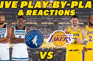 Minnesota Timberwolves vs Los Angeles Lakers | Live Play-By-Play & Reactions