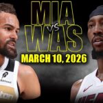 Miami Heat vs Washington Wizards Full Game Highlights – March 10, 2026 | NBA Season