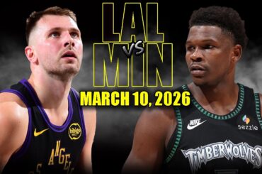 Los Angeles Lakers vs Minnesota Timberwolves Full Game Highlights – March 10, 2026 | NBA Season