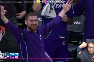 Warriors Fan Reaction To Golden State Warriors vs Utah Jazz Full Game Highlights – March 9, 2026