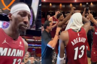 Bam Adebayo emotional after 83 points and Miami Heat locker room celebrates