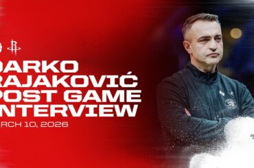 Darko Rajakovic | Post Game at Rockets | March 10, 2026