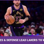 Luka Dončić (31/11/11), Austin Reaves (31/7/8), DEFENSE LEAD LAKERS Past Wolves