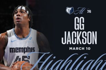 GG Jackson Highlights vs. Philadelphia 76ers (3/10/26)