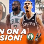 Spurs-Celtics Reaction: Victor Wembanyama DOMINATES Tatum and Boston | The Dime With Josh and Kwab