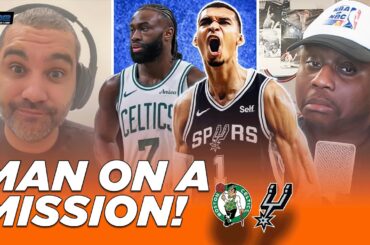 Spurs-Celtics Reaction: Victor Wembanyama DOMINATES Tatum and Boston | The Dime With Josh and Kwab