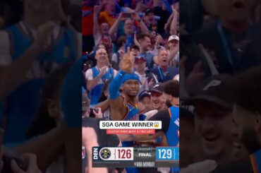 SGA WINS IT FOR The Thunder 🚨