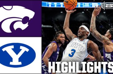 Kansas State Wildcats vs. BYU Cougars | Big 12 MBB Tournament Highlights | ESPN College Basketball