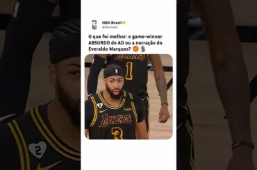 Qual você prefere: game-winner ou narração? 😂 #nba